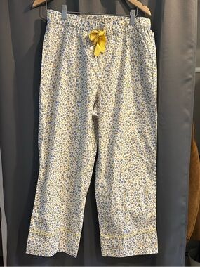 Floral cotton pj pant size M